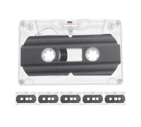 ULTECHNOVO 6 Pcs -minute Blank Audio Cassette Tape with Hard Plastic Case, Recordable Design for DIY Greeting Recording, Audio Quality and Easy to Use Portable Blank Cassette Tape