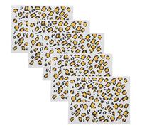 ULTECHNOVO 6 Sheets Leopard Tattoos Temporary Stickers Transfer Sheets Body Decoration Creative Unique Fashionable Halloween Costumes