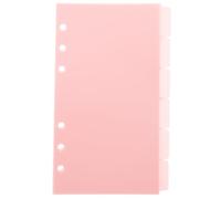 ULTECHNOVO 6 Sheets Pink Pp Planner Dividers for Personal and Professional Settings Versatile Index Dividers with Quick Sorting Function for Organising Notebooks and Binders