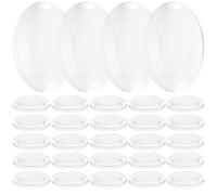 ULTECHNOVO 60pcs 25mm Acrylic Double Convex Lens Set for Optical Experiments, Physics Education and DIY Crafts, Small Biconvex Lenses for Laboratory Use