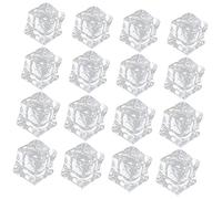 ULTECHNOVO 60pcs Acrylic Fake Ice Cubes Photo Props Irregular Square Reusable Fake Ice Cubes for Photography Studio and Vase Filling