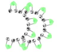 ULTECHNOVO 60pcs Dual Alert Fishing Bell Clips with Sensitive Rod Bite Indicators Loud Audible Alarm for Carp and Sea Fishing Secure Design for Night and Day Use