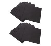 ULTECHNOVO 60pcs Happy Birthday Paper Napkins Black 6.5 x 6.5 Coctail Napkins for Wedding Party Supplies