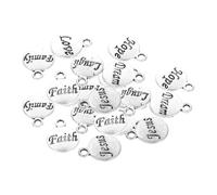 ULTECHNOVO 60pcs Letter Charms Diy Jewelry Making Pendant English Alphabet Charms for Necklace Bracelet Decorative Pendants