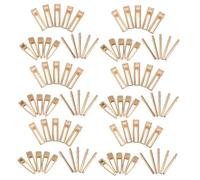 ULTECHNOVO 60pcs Metal Hair Clips Lightweight Alligator Barrettes Square Hollow Gold Fish Tail Hairpins for Women Teens Gentle Sturdy DIY Hair Accessories for Everyday Styling