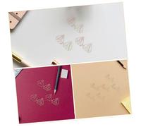 ULTECHNOVO 60pcs Rose Gold and Gold Diamond Paper Clips Sturdy Metal Mini Bookmarks for Students Teachers Office Use Fun Paperclips for Organizing Files Documents Receipts Invitations