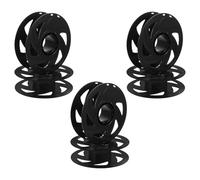 ULTECHNOVO 6pcs 3D Printer Filament Spool Organizer Plastic Abs Material Tangle-Free Storage Optimal Airflow Design Black for Filament Reel Management