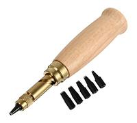 ULTECHNOVO 6Pcs Adjustable Japanese Screw Hole Punch Precision Bookbinding Tool Paper Punch Craft Punches for Sewing Leather Belt Punching Bookbinding