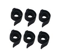 ULTECHNOVO 6pcs Black Elastic Bands for Wigs Adjustable Knit Straps 2.5cm Wide Stretchable Polyester Wig Cap Bands for Secure Fit