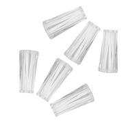 ULTECHNOVO 6pcs Clear Plastic Blind Cord Knobs Elegant Weighted Pull Ends for Curtains Roman Shades Versatile Accessories for Smooth Operation and Modern Decor