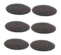 ULTECHNOVO 6pcs Cotton Rope Woven Hot Pot Holders Thick Heat Insulation Coasters for Cookware Kitchen Baking Table Protection Washable Cotton Placemat