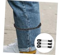 ULTECHNOVO 6Pcs Elastic Boot Bands with Metal Hooks Outdoor Cycling Trouser Leg Straps Military-style Blousing Garters for Hiking Fishing and Uniforms Stretchy Boot Straps