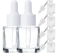ULTECHNOVO 6pcs Essential Oil Dropper Bottles Glass Mini Perfume Bottles 20ml Dispensing Essential Oil Control Dosage for DIY