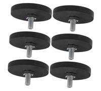 ULTECHNOVO 6pcs M6 Magnetic Mount Holder Rubber Coated with Holes Magnetic Base for Camera Mounting Waterproof and Easy to Install for Mounting Hardware Devices and Tools