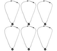 ULTECHNOVO 6pcs Magnetic Lapel Mic Lanyard with Clipless Convenience and Universal Compatibility, Adjustable Nylon and Metal Strap for Podcast Recording and Streaming Accessories