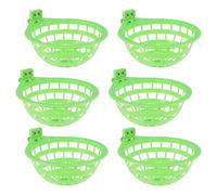 ULTECHNOVO 6pcs Pigeon Hatching Nest Bird Nest Holder Plastic Soft Feel Encourages Natural Breeding Fixed on The Cage for Birds and Small Parrots