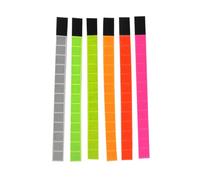 ULTECHNOVO 6Pcs Reflective Wristbands with No-Sew Adjustable Hook and Loop Tape, Cuttable Luminous Arm Bands for Running and Cycling Safety, Mixed Colors Reflective Bracelets for Night