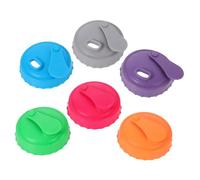 ULTECHNOVO 6pcs Silicone Can Lids for Beverage Bottles with Excellent Sealing Performance and Keeps Drinks Fresh, Reusable Can Seal Covers Suitable for Wine, Beer and Soda