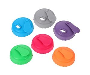 ULTECHNOVO 6pcs Silicone Can Lids for Beverage Bottles with Excellent Sealing Performance and Keeps Drinks Fresh, Reusable Can Seal Covers Suitable for Wine, Beer and Soda