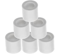 ULTECHNOVO 6pcs Snooker Pool Cue Ferrules Plastic Tip Protectors | White Smooth Finish, Easy Installation, for Cue Tips and Normal Size Sticks in Pool Hall Use
