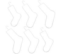 ULTECHNOVO 6pcs Stainless Steel Sock Blockers Kit for Knitting Crochet Multipurpose Sock Stretchers Drying Rack Display Stand for Adults Space-Saving Laundry Hanger for Shaping and Organizing