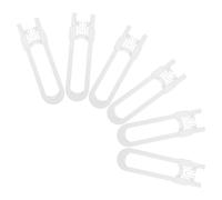 ULTECHNOVO 6pcs U-Shaped Sliding Cabinet Locks Childproof Safety Latches for Kitchen Living and Bedroom