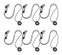ULTECHNOVO 6pcs Wireless Mic Accessory Lanyard with Magnetic Clipless Convenience, Adjustable Nylon and Metal Microphone Hanging Strap for Meetings and Presentations, Damage Free Attachment