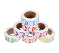 ULTECHNOVO 7 Rolls of Removable Restaurant Day Sticker Dot Stickers with Assorted Colour Copper Material for Practical Usage in Bakery Shops and Boutiques