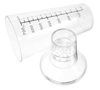 ULTECHNOVO 700ml 3pcs Three-piece Style Plastic Cocktail Shaker with Measurement Scale for Milk Tea, Juice, and Beverage Mixing - Manual Drink Mixer for Home Bar and Party Use
