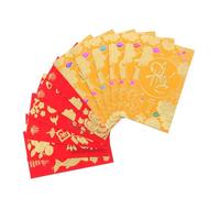 ULTECHNOVO 72Pcs Vietnamese Lunar Year Envelopes Moisture-Resistant Paper Lucky Money Packets Red Designs for Spring Festival Family and Business