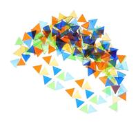 ULTECHNOVO 764Pcs Triangle Glass Mosaic Tiles Thin Stained Glass Shape Pieces for DIY Art Crafts Supplies for Mosaic Projects and Home Decoration