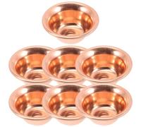ULTECHNOVO 7pcs Brass Holy Water Bowl for Meditation Altar Ritual Use | Smooth Polished Surface, Stable Placement, for Ritual Wine and Resin Incense on Altar
