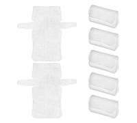 ULTECHNOVO 7pcs Plastic Canvas Sheets for Embroidery and Patchwork, Reusable Versatile Plastic Mesh for Cross Stitch and Bag Making, Flexible Crafting Material in White for DIY Needlepoint