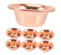 ULTECHNOVO 7pcs Sturdy Offering Bowl Incense Burner Ritual Bowl for Buddhist Ceremonies Meditation Yoga