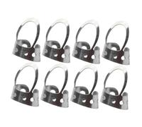 ULTECHNOVO 8 Pcs Adjustable Stainless Steel Banjo Thumb and Finger Picks Set Hollowed Guitar Plectrums for Acoustic Banjo Players