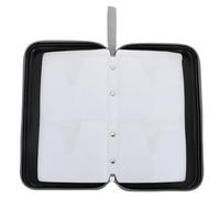 ULTECHNOVO 80-Slot CD Storage Case Hard Anti-Pressure Handheld DVD Organizer Pouch Made of Sturdy Polyester Plastic for Storage of Car Discs and Organize Cds at Home