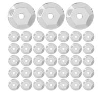 ULTECHNOVO 800pcs Round Curved Sequins Loose Sequins for Crafts Silver 8mm PVC Versatile Use Sparkling Design for Fashion and Home Decor