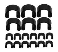 ULTECHNOVO 80pcs Aluminum Alloy Bike Cable C-clips for Road and Mountain Bicycles Integrated Double Fastening Housing Hose Guide Clamps for Secure Brake Derailleur Shift Cable Management and