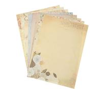 ULTECHNOVO 80pcs Vintage Letter Paper Retro Writing Paper with Custom DIY Look for Notes of Encouragement Assorted Style