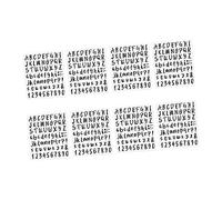 ULTECHNOVO 8pcs Alphabet Decals PVC Number Stickers Personalised Glitter Letter Sticker Mailbox Labels