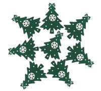 ULTECHNOVO 8pcs Felt Christmas Tree Cutlery Holders Silverware Sleeves with Snowflake Design Festive Tableware Storage for Holiday Dining