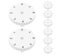 ULTECHNOVO 8Pcs Fridge Temperature Control Knobs Replacement Set, Plastic Thermostat Knobs for Refrigerator and Chest Freezer, Adjustable Freezer Temperature Switch Spare Parts