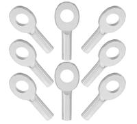 ULTECHNOVO 8pcs Gym Cable Eyelet Terminal Replacement for Fitness Equipment Wire Rope Connector Thimble Interface Port Compatible with Rowing Machines Pulley Systems Iron Cable Accessories