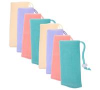 ULTECHNOVO 8pcs Mesh Soap Bags for Soap Bars Portable Lightweight Foaming Pouches for Travel and Bathroom Use for Body Massage and Efficient Bubble Generation