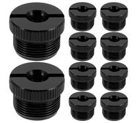 ULTECHNOVO 8pcs Mic Stand Adapter Metal Screw Nut to Threaded Converter for Microphone Holder Clip Mount Studio Podcast Live Performances