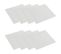 ULTECHNOVO 8pcs Microwave Oven Mica Plate, 5.1 Inch Mica Sheet Waveguide Cover Replacement, Heat Insulation High Temperature Resistance, Silver, for Microwave Oven, Home Use and Office Break