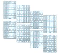 ULTECHNOVO 8pcs Rabbit Cage Mat Bunny Foot Pads Wear-resistant Plastic Cage Floor Mats Lets Urine and Small Poop Fall through Suitable