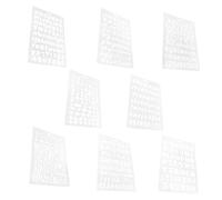 ULTECHNOVO 8Pcs Reusable Plastic Alphabet Stencils Letter Templates for DIY Painting Crafts Home Decor Multi-Function Drawing Art Stencil