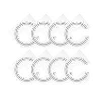 ULTECHNOVO 8pcs Rosette Inlaid Sound Hole Ring Sticker Guitar Sound Hole Decal Pvc Thin Design Precision Production Easy to Install for Guitar Playing