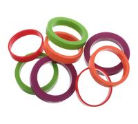 ULTECHNOVO 8pcs Silicone Dough Thickness Spacer Rings for Rolling Pin, Adjustable Rolling Pin Guides for Even Dough Thickness, Baking Accessories for Pastry and Bread Making at Home